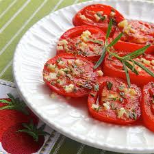 baked tomato slice